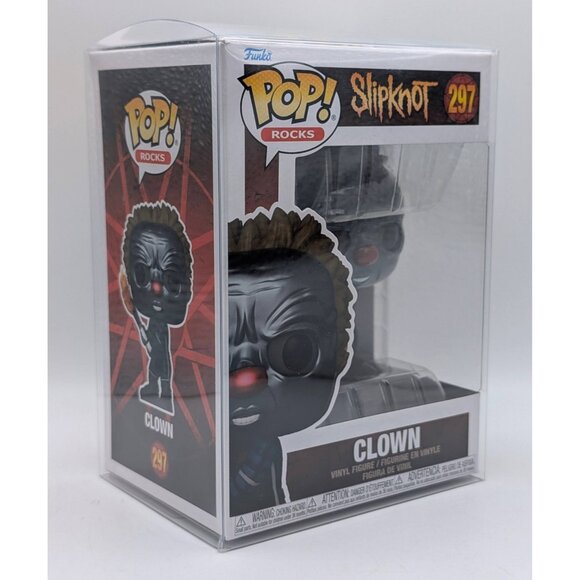 Funko Pop Rocks 297 Slipknot Clown Vinyl Figure Heavy Metal Music + Protector - Picture 1 of 4